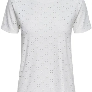 Jdycathinka S/s Tag Top Jrs Noos - Off-white