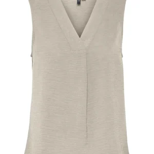 Vmalva Gitte Sl Top Wvn Ga - Beige