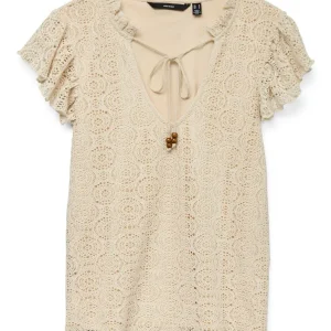 Vmmaya Ss String Top Jrs Vo - Beige