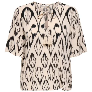 Jdybree Life 2/4 Top Wvn - Ecru Dessin