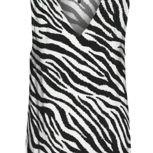 Vmeasy Joy S/l V-neck Top Wvn Ga - Ecru Dessin