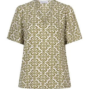 Blouse Bella - Groen Dessin