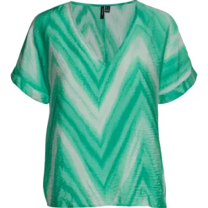 Vmjosie Kua Ss Top Wvn Ga - Groen Dessin