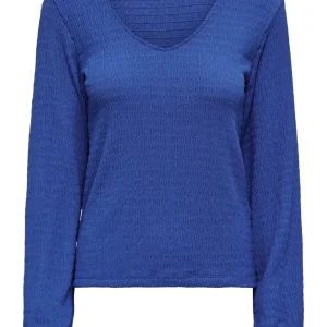 Onlmadelina L/s V-neck Top Cc Jrs - Blauw