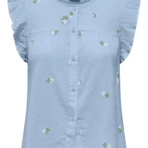 Jdyalba Sl Frill Shirt - Lichtblauw