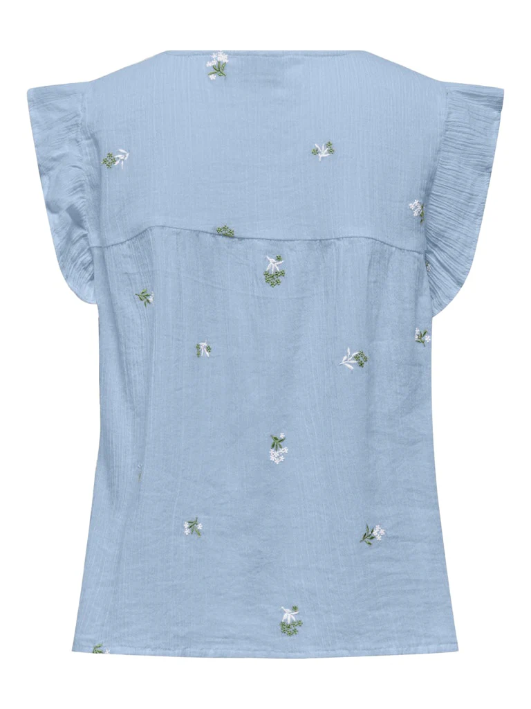 Jdyalba Sl Frill Shirt - Lichtblauw - Afbeelding 3