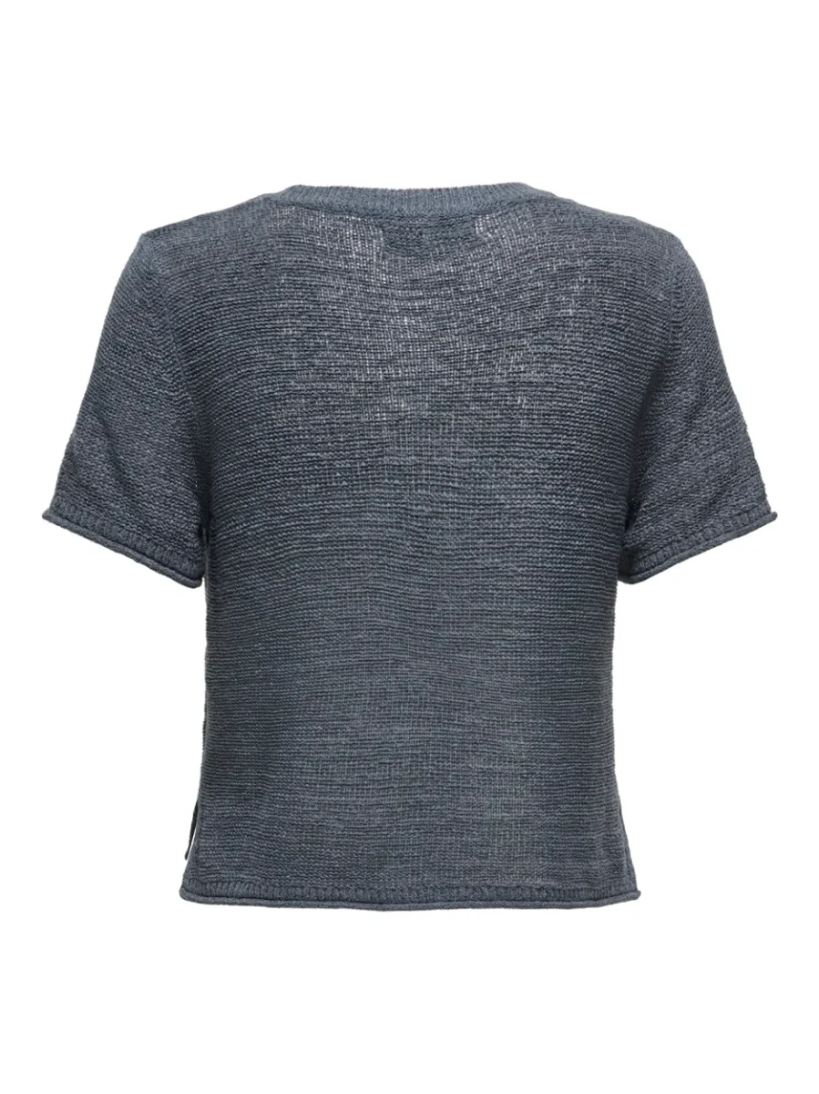 Onlsunny S/s Pullover Knt Noos - Petrol Blauw - Afbeelding 3