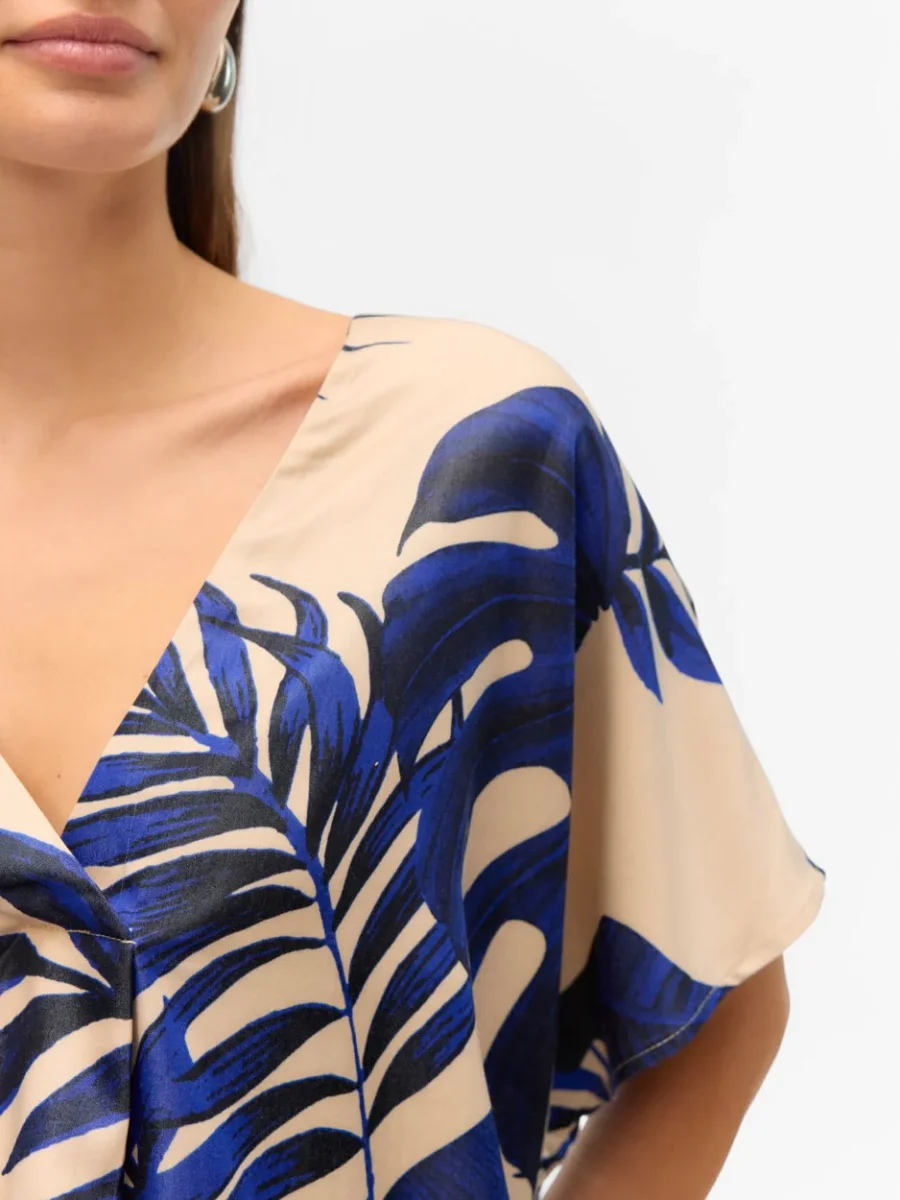 Vmvina Wide Top Wvn Ga Lcs - Blauw Dessin - Afbeelding 5