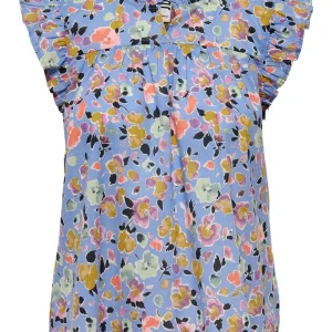 Jdyrosie S/l Top Wvn - Blauw Dessin