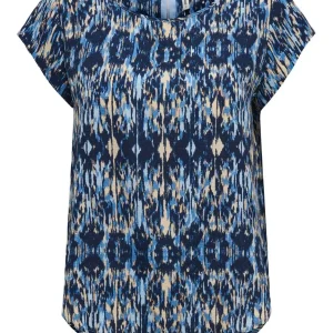 Onlvic S/s Aop Top Noos Ptm - Blauw Dessin