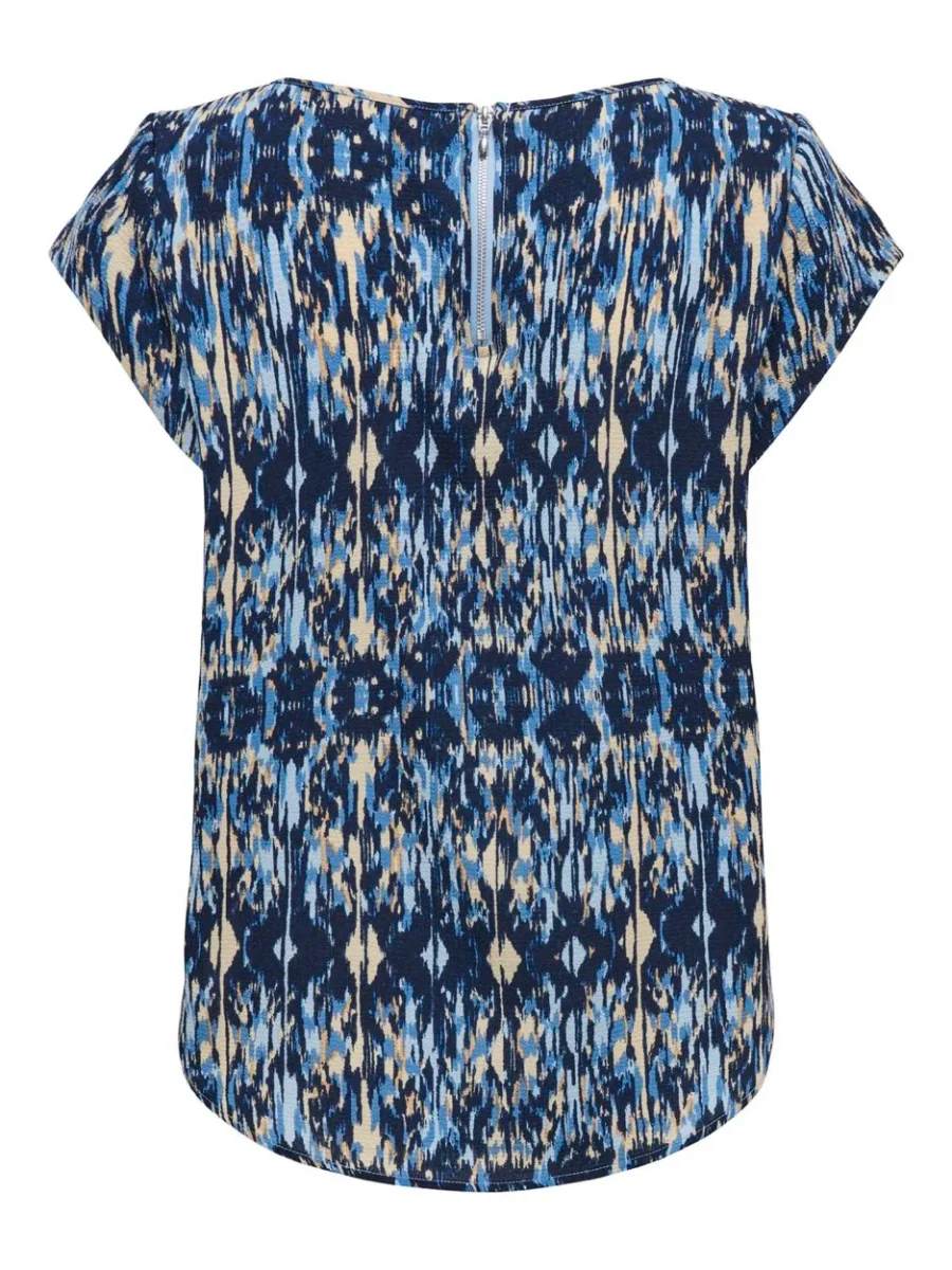 Onlvic S/s Aop Top Noos Ptm - Blauw Dessin - Afbeelding 3
