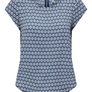 Onlvic S/s Aop Top Noos Ptm - Blauw Dessin