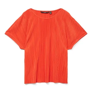 Vmaurora Ss O-neck T-shirt Jrs Ga - Rood