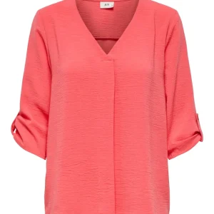 Jdydivya 3/4 Top Wvn Noos - Koraal Rood