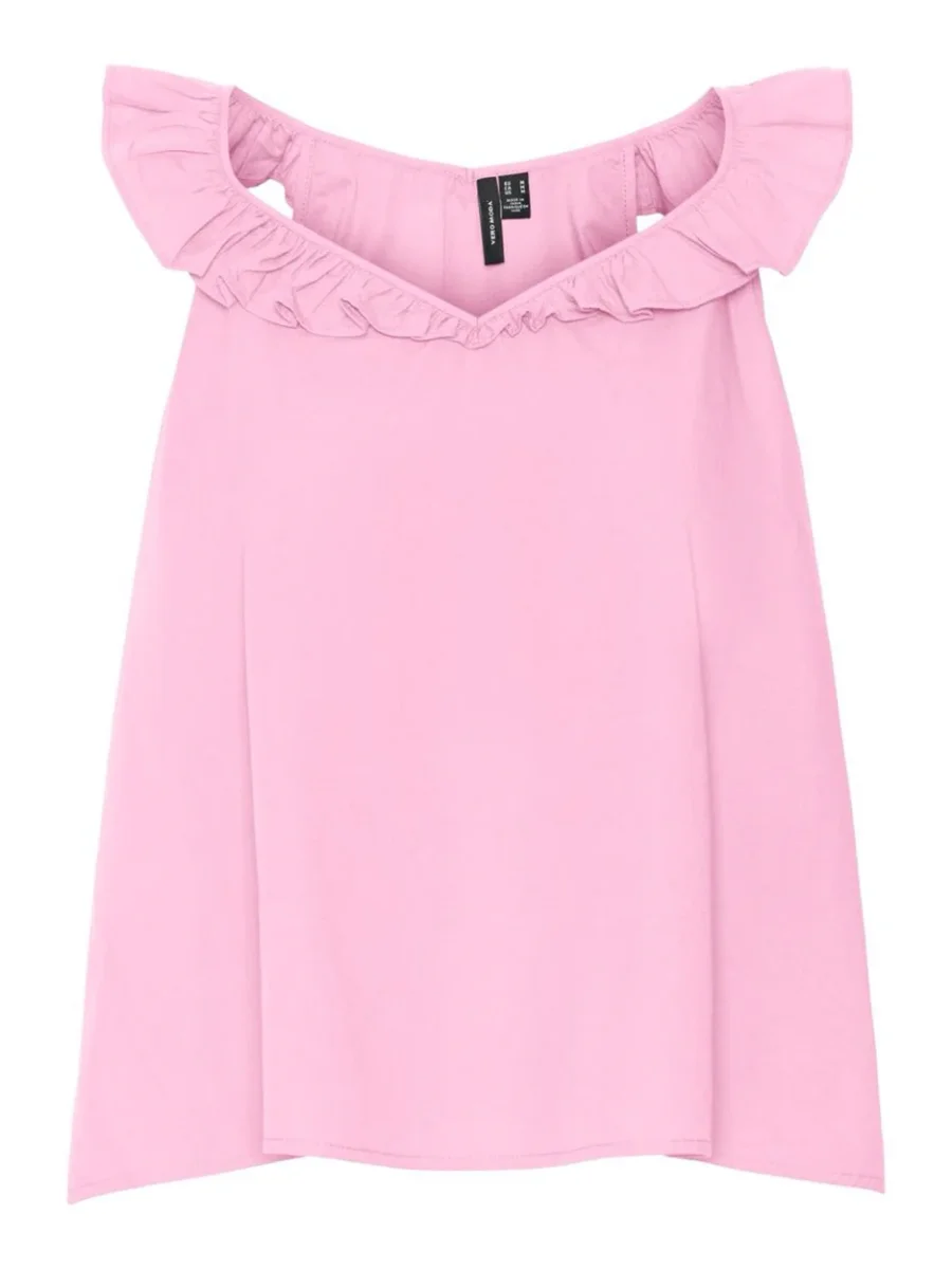 Vmkelly C Strap Top Wvn Vip - Roze - Afbeelding 2