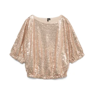 Vmkaje Ss Balloon Short Sq Top Jrs Ga - Oud Roze