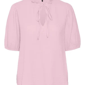 Vmnatali Nia 2/4 Wide Top Wvn - Pink