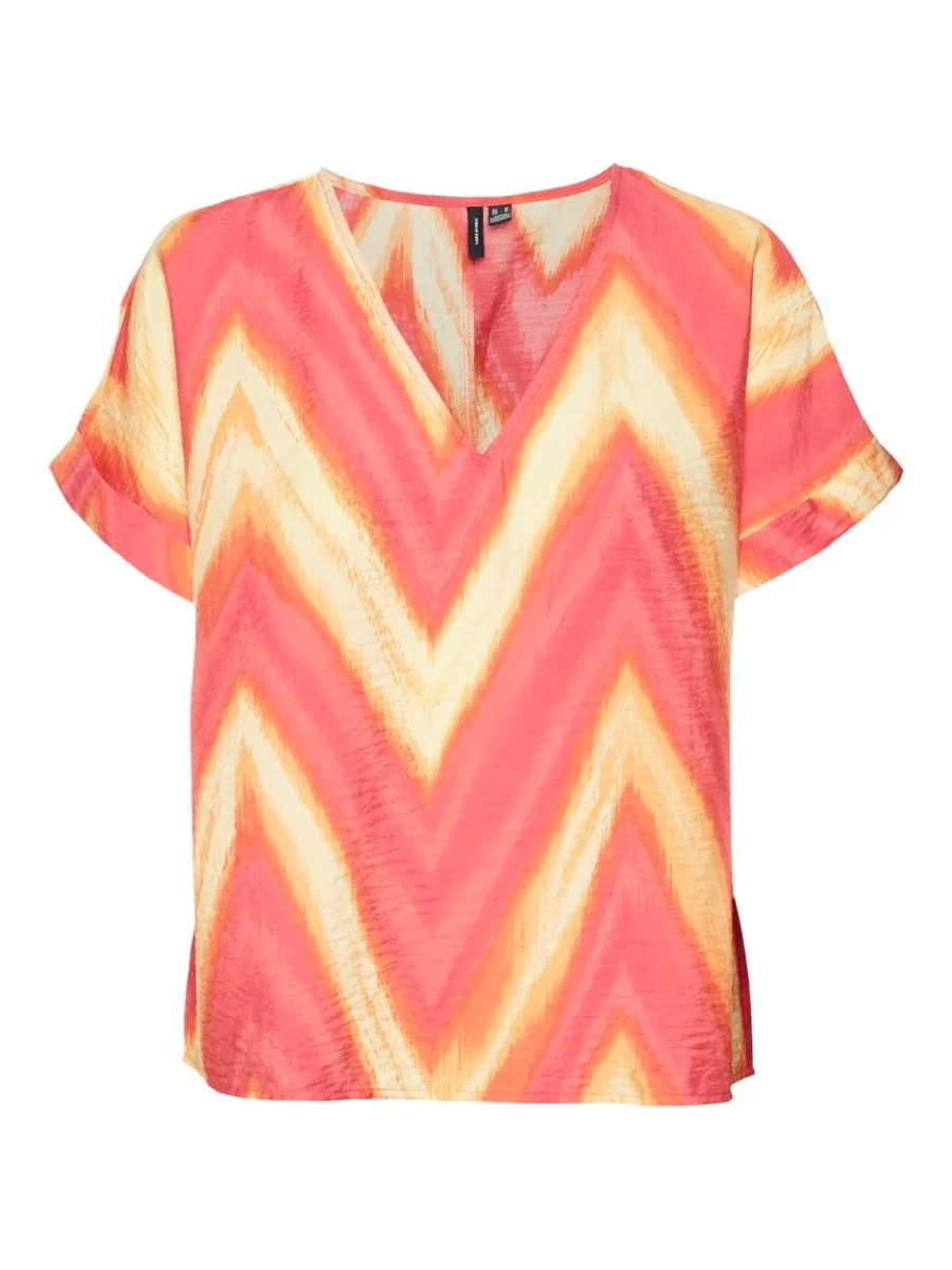 Vmjosie Kua Ss Top Wvn Ga - Roze Dessin - Afbeelding 2