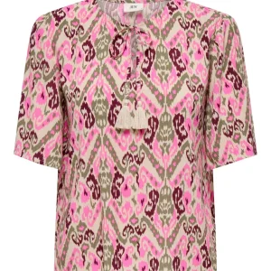 Jdybree Life 2/4 Top Wvn - Roze Dessin