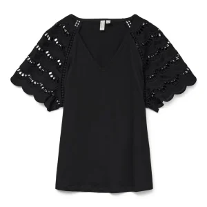 Vmblasy S/s T-shirt Jrs Btq Ga - Zwart