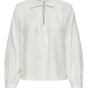 Jdyfina L/s Top Wvn - Off-white