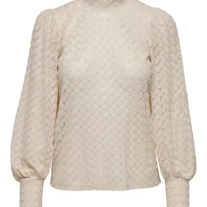 Jdyavery L/s Lace Top Jrs Noos - Off-white