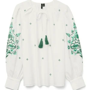 Vmhiba Ls Top Wvn Spe - Wit Dessin