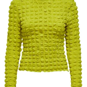 Onlsebbe L/s O-neck Top Jrs - Geel