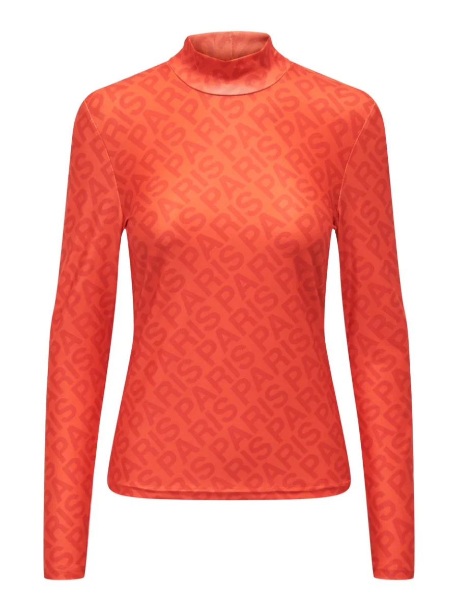 Onllaura L/s Top Cs Jrs - Oranje - Afbeelding 2