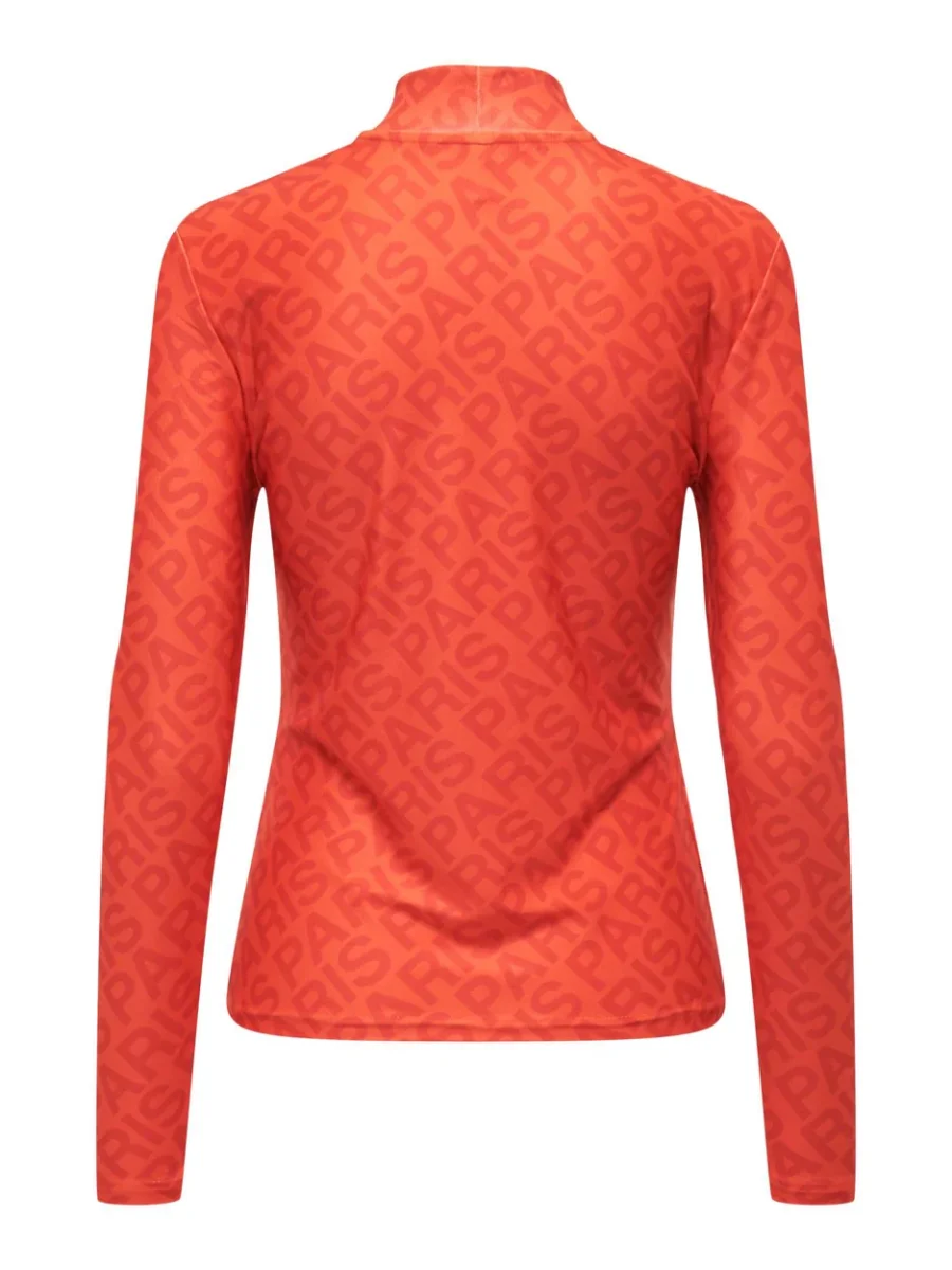 Onllaura L/s Top Cs Jrs - Oranje - Afbeelding 3