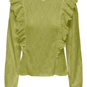 Onlgrace L/s O-neck Top Box Jrs - Lime