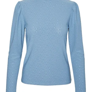 Vmpauline Ls Top - Lichtblauw