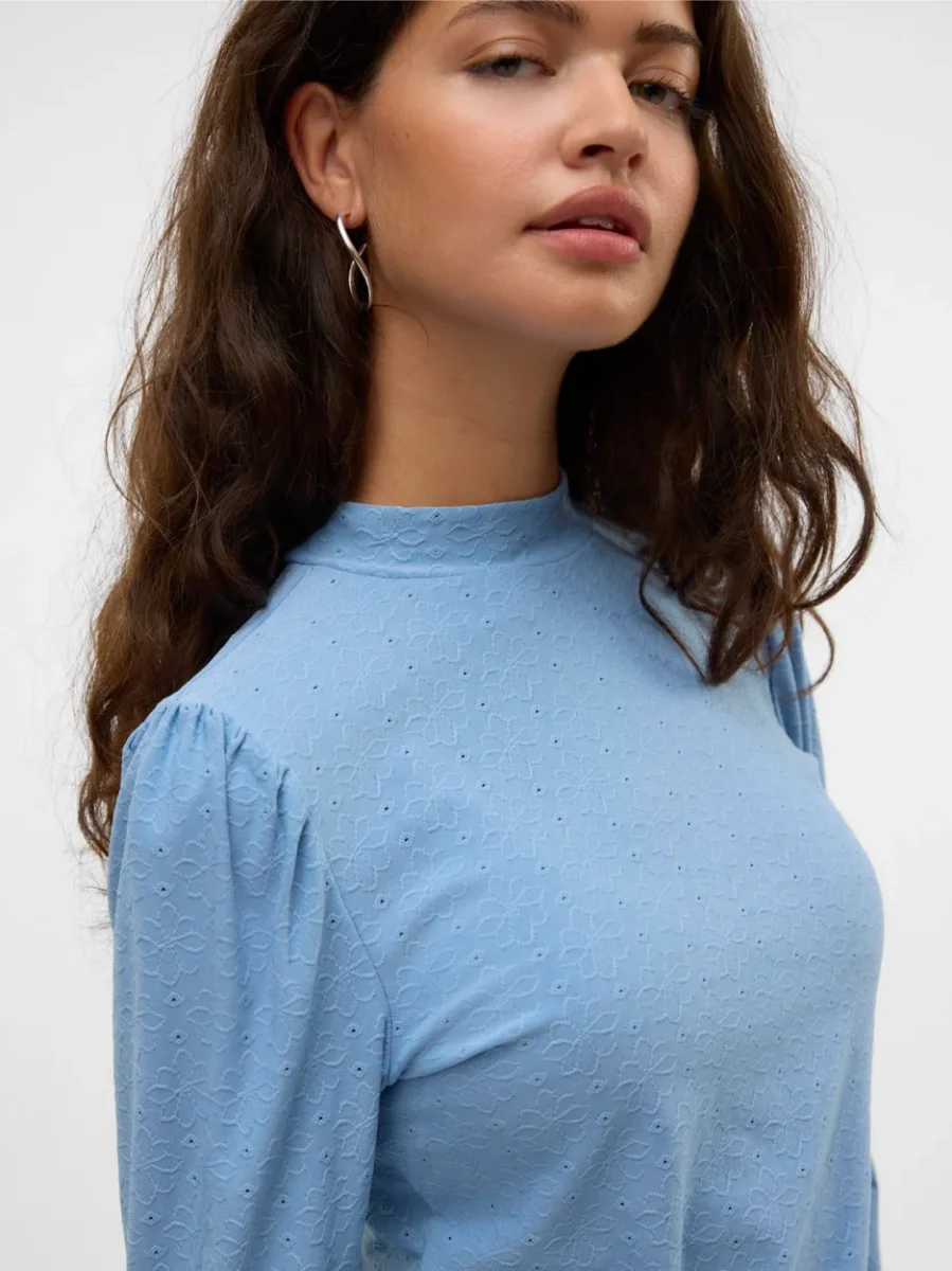 Vmpauline Ls Top - Lichtblauw - Afbeelding 4