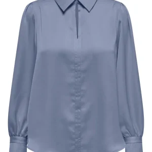 Onlsister Ls Pleat Detail Shirt Wvn - Rafblauw