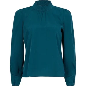 Blouse Sherina - Petrol Blauw