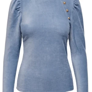 Onllela L/s Rollneck Shoulder Top C - Blauw Melee