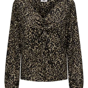 Jdy Julia L/s V-neck Top - Bruin Dessin