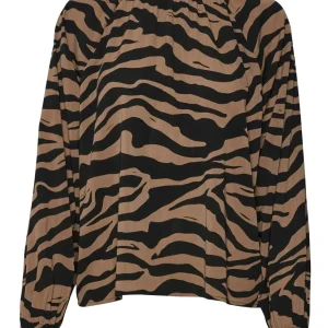 Vmshilah Naja Ls Short Top Wvn Ga - Bruin Dessin