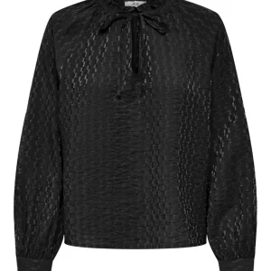 Jdyfina L/s Top Wvn - Zwart