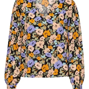 Jdycohen L/s Top Wvn - Zwart Dessin