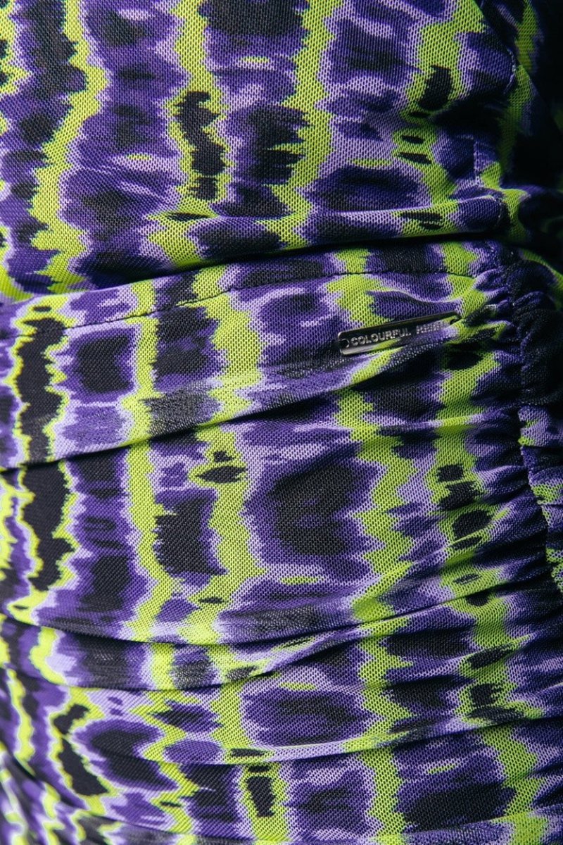 Neyo Tie Dye Stripes Mesh Top - Multicolor - Afbeelding 3