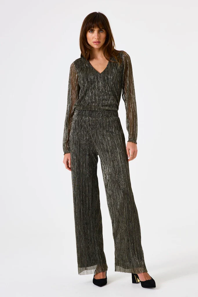 Lurex Top Ls - Goudkleurig - Afbeelding 6