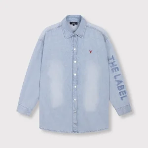 Flowy Denim Dress - Blue Denim