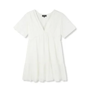 Noor Ladies Woven A Line Dress - Off-white