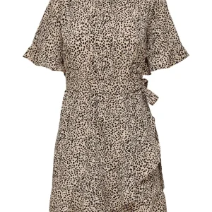 Onlnew Olivia S/s Short Wrap Dress - Zand