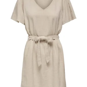 Jdysay S/s Bell Sleeve Dress Wvn No - Beige