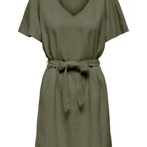 Jdysay S/s Bell Sleeve Dress Wvn No - Army
