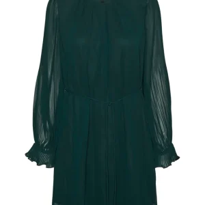 Vmherle Ls Short Dress Wvn Ga - Donkergroen