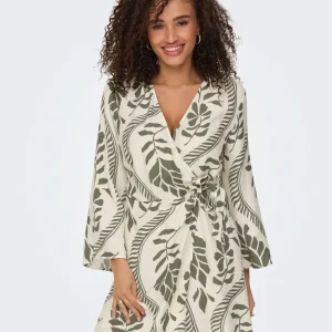 Jdypepper 7/8 Wrap Dress - Groen Dessin