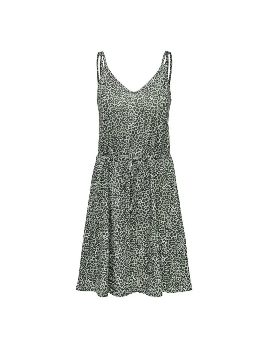 Onlwinnie Sl Strap Dress Cs Jrs - Groen Dessin - Afbeelding 2